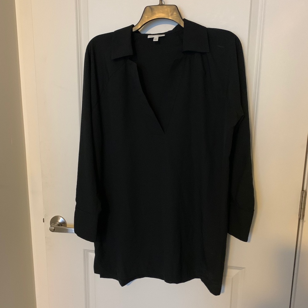 Long sleeve black dress shirt